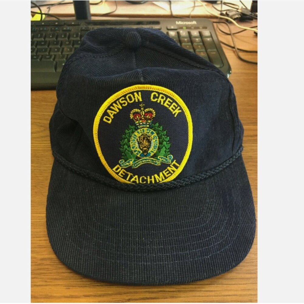 Dawson Creek BC Detachment Dark Blue Snapback Trucker Cap